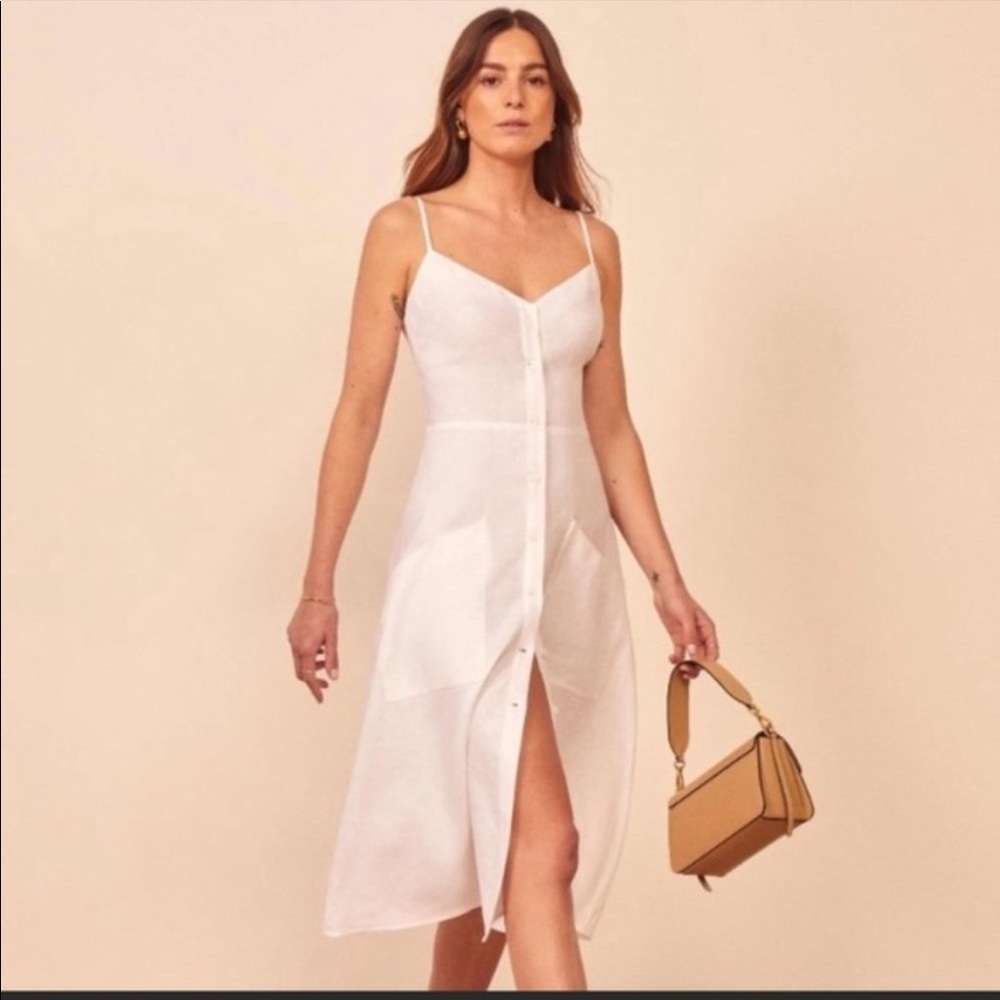 Reformation Parke Linen Dress